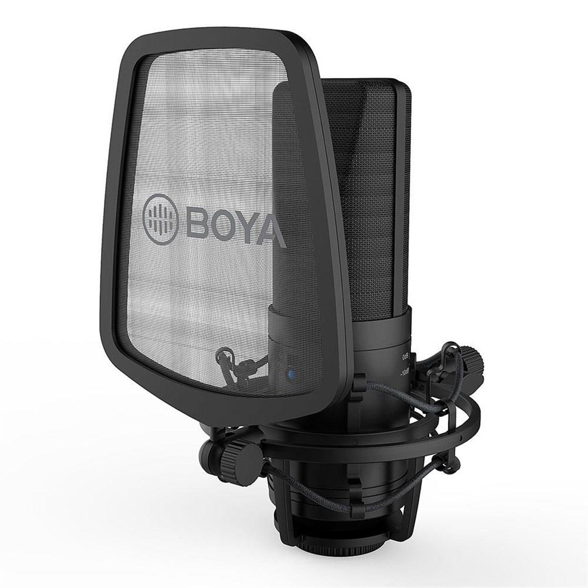 Boya BY-M1000 Condenser XLR Kablolu Yayıncı Bluetooth Siyah El Mikrofon