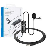Boya BY-M1 Pro II Condenser 3.5 mm Kablolu Yayıncı Siyah Yaka Mikrofon