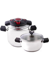 Emsan Innocook Clipso Kapak 4 lt-6.5 lt Düdüklü Tencere Seti Kırmızı