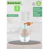 Jet’s Home Plastik Hazneli Üç Bıçaklı Üstten Basmalı Doğrayıcı Pembe