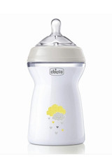 Chicco Naturel Feeling Polipropilen Gaz Yapmayan Antikolik Kulpsuz 6+ Ay Desenli Şeffaf Biberon 330 ml