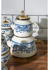 Miss Betty Blue Life Emaye Çaydanlık Çok Renkli