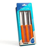 Pirge Pure Line Plastik Paslanmaz Çelik 6 Parça Meyve-Sebze Bıçağı Seti