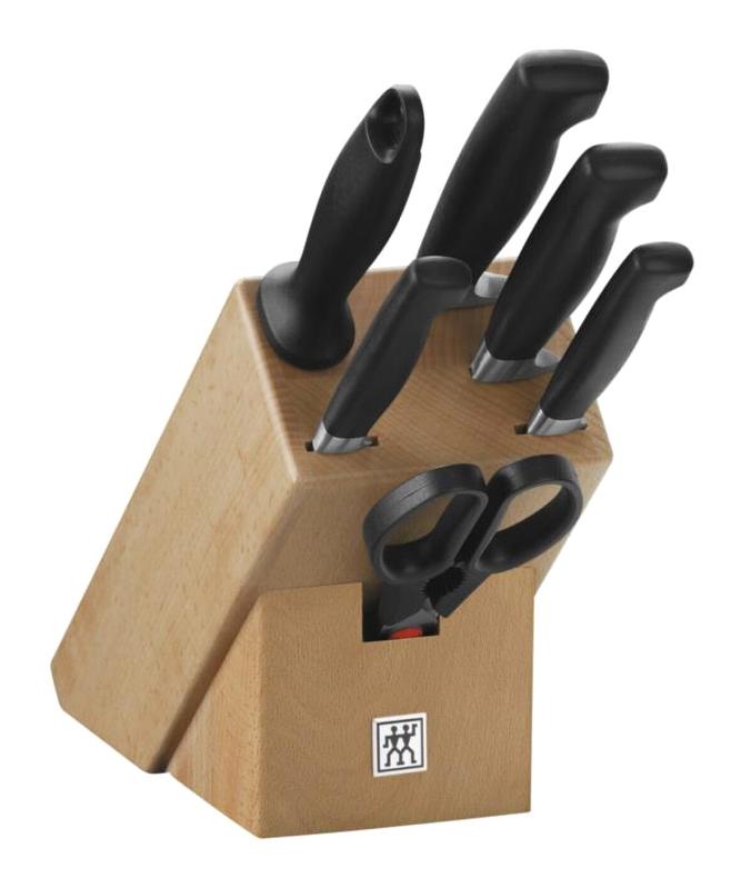 Zwilling Sterne Blok Plastik Çelik 7 Parça Şef Bıçakları Seti