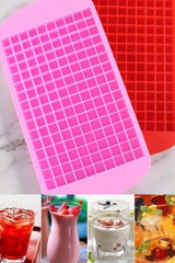 Arnillo Silikon Mini Pembe Küp Buz Kalıbı