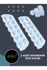 Mirvano Plastik Beyaz Kare Buz Kalıbı
