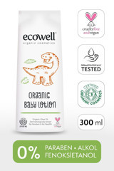 Ecowell Vegan Sertifikalı Parfümsüz Parabensiz Pişik Kremi 300 ml