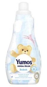 Yumoş Extra Saf Beyaz Bebek Konsantre 50 Yıkama Yumuşatıcı 12x1200 ml