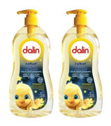 Dalin Alkol Paraben İçermez Göz Yakmayan Hipoalerjenik Tüm Ciltler İçin Vanilya Kokulu Bebek Şampuanı 2x700 ml