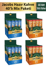 Jacobs 18 gr 4x40 Adet Hazır Kahve Mix Avantaj Paketi