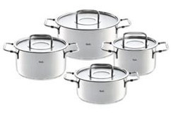 Fissler Bonn 8 Parça Çelik Kapaklı Çelik Saplı Çelik Tencere Seti