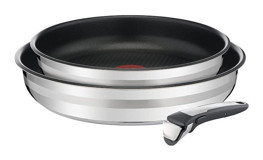 Tefal Ingenio Jamie Oliver 3 Parça Kapaklı Bakalit Saplı Çelik Tava Seti
