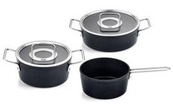 Fissler Adamant 5 Parça Çelik Kapaklı Çelik Saplı Alüminyum Tencere Seti