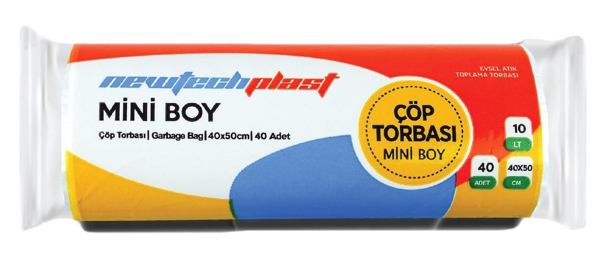 Newtechplast Mini Boy 40x50 cm Çöp Poşeti 200 adet Beyaz