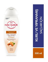 Hacı Şakir Arındırıcı Düz Saçlar İçin Badem Parabensiz Kremsiz Şampuan Unisex Şampuanı 500 ml