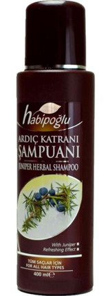 Habipoğlu Düz Saçlar İçin Ardıç Katranı Parabensiz Kremsiz Şampuan Unisex Şampuanı 400 ml