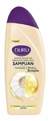 Duru Onarıcı Düz Saçlar İçin Keratin Sarımsak Özlü Kremsiz Şampuan Unisex Şampuanı 500 ml