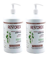 Restorex Kuru Düz Saçlar İçin Parabensiz Kremsiz Şampuan Unisex Şampuanı 1000 ml