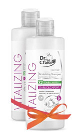 Farmasi Dr.C.tuna Vıtalızıng Onarıcı Düz Saçlar İçin Sarımsak Özlü Kremsiz Şampuan Unisex Şampuanı 2x225 ml