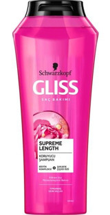 Gliss Supreme Length Onarıcı Düz Saçlar İçin Kremsiz Şampuan Unisex Şampuanı 500 ml