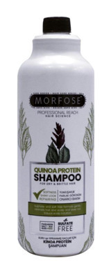 Morfose Kinoa Protein Kuru Düz Saçlar İçin Kremsiz Şampuan Unisex Şampuanı 1000 ml