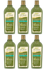 Dalan Dolive Hacim Veren Düz Saçlar İçin Kremsiz Şampuan Unisex Şampuanı 6x400 ml