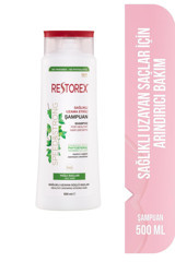 Restorex Düz Saçlar İçin Parabensiz Kremsiz Şampuan Unisex Şampuanı 500 ml