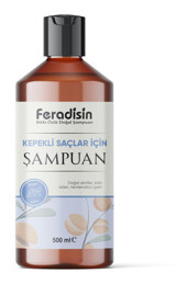 Feradisin Kepek Karşıtı Düz Saçlar İçin Kremsiz Şampuan Unisex Şampuanı 500 ml