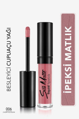 Flormar Silk Matte 006 Cherry Blossom Pembe Kalıcı Kadife Hayır Fırçalı - Lipstick Ruj