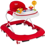 Baby Hope 213 Star Yeni Versiyon 6 Tekerlekli Oyuncaklı Müzikli Örümcek Yürüteç Kırmızı