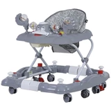 Sunny Baby 9228 Kiddy 8 Tekerlekli 3 Kademeli Oyuncaklı Müzikli Örümcek Yürüteç Gri