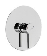 Fause KAB101-1 Pirinç Çiftli Aç Kapa Ankastre Yuvarlak Banyo Bataryası Krom