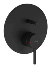 Vitra A4262036 Pirinç Çiftli Aç Kapa Ankastre Kare Banyo Bataryası Siyah
