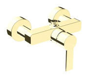 Artema A4193823 Pirinç Çiftli Aç Kapa Ankastre Kare Banyo Bataryası Altın