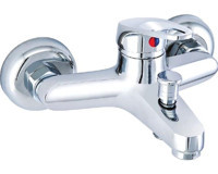 Gms LA103 Pirinç Çiftli Aç Kapa Solo Yuvarlak Banyo Bataryası Krom