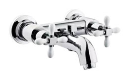 Artema A41666 Pirinç Çiftli Aç Kapa Solo Kare Banyo Bataryası Krom