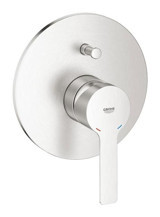 Grohe 19297DC1 Krom Kaplama Tekli Aç Kapa Ankastre Kare Banyo Bataryası Krom