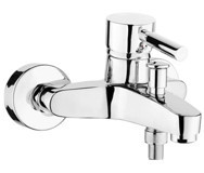 Vilas Madrid Pirinç Çİftli Aç Kapa Ankastre Kare Banyo Bataryası Krom