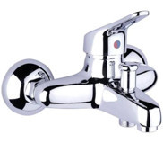 Megamix Pirinç Çiftli Aç Kapa Yarı Ankastre Kare Banyo Bataryası Krom