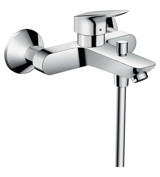 Hansgrohe Pirinç Çiftli Aç Kapa Yarı Ankastre Kare Banyo Bataryası Krom