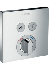 Hansgrohe Pirinç Tekli Çevirmeli Ankastre Kare Banyo Bataryası Krom