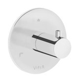 Vitra A42859 Pirinç Çiftli Aç Kapa Ankastre Kare Banyo Bataryası Krom