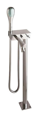 Vitra A41819 Pirinç Çiftli Aç Kapa Solo Kare Banyo Bataryası Krom