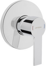 Artema A42538 Plastik Çiftli Aç Kapa Ankastre Kare Banyo Bataryası Krom