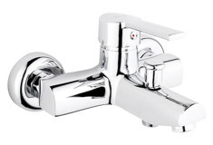 Bms 380 MİNA Pirinç Çiftli Aç Kapa Solo Kare Banyo Bataryası Krom