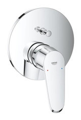 Grohe Eurodisc Cosmopolitan Krom Kaplama Tekli Aç Kapa Yarı Ankastre Kare Banyo Bataryası Krom