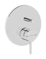 Vitra A42620 Pirinç Çiftli Aç Kapa Ankastre Kare Banyo Bataryası Krom