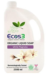 Ecos3 Beyaz Manolya Nemlendiricili Organik 2500 ml Sıvı Sabun