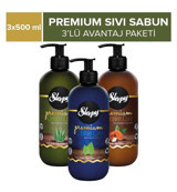 Sleepy Premium Aloe Vera-Badem-Nane Parabensiz Nemlendiricili Organik 3'lü 500 ml Sıvı Sabun