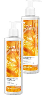 Avon Senses Twist Portakal-Yasemin Nemlendiricili Organik 2'li 250 ml Sıvı Sabun